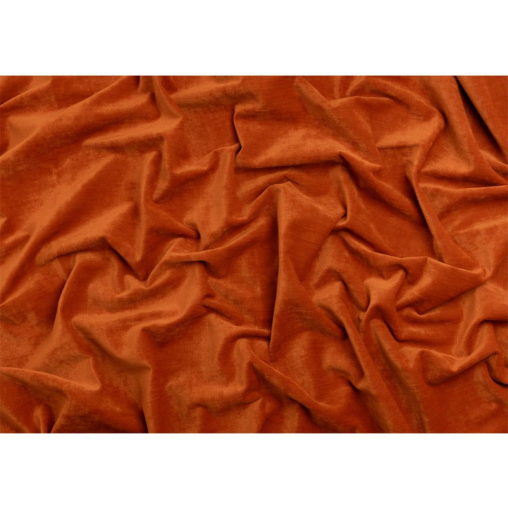 Upholstery Chenille with Latex Backing - Tangerine - Tonnet Collection Full Upholstery Chenille with Latex Backing - Tangerine - Tonnet Collection Full