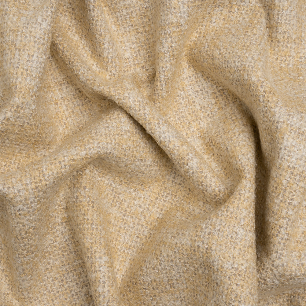 Tweed Upholstery Boucle with Latex Backing - Buttercream - Algrove Collection Tweed Upholstery Boucle with Latex Backing - Buttercream - Algrove Collection