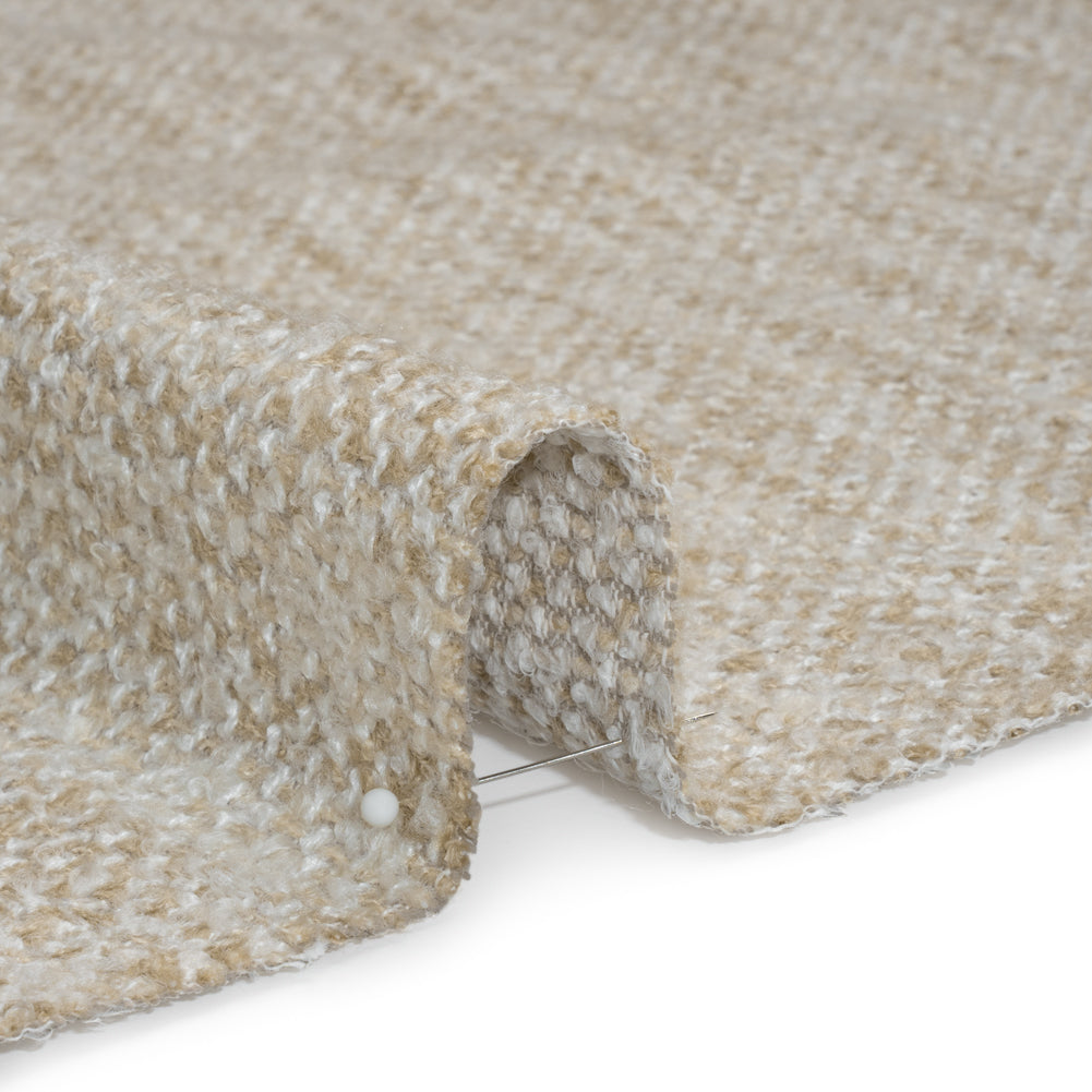 Tweed Upholstery Boucle with Latex Backing - Cream - Algrove Collection Detail Tweed Upholstery Boucle with Latex Backing - Cream - Algrove Collection Detail