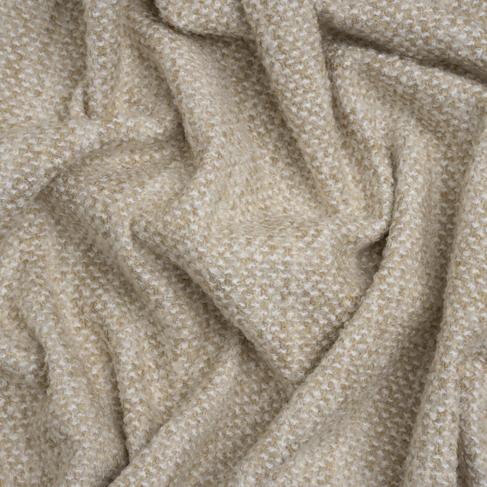 Tweed Upholstery Boucle with Latex Backing - Cream - Algrove Collection Tweed Upholstery Boucle with Latex Backing - Cream - Algrove Collection