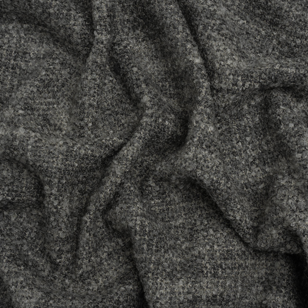 Tweed Upholstery Boucle with Latex Backing - Graphite - Algrove Collection Tweed Upholstery Boucle with Latex Backing - Graphite - Algrove Collection