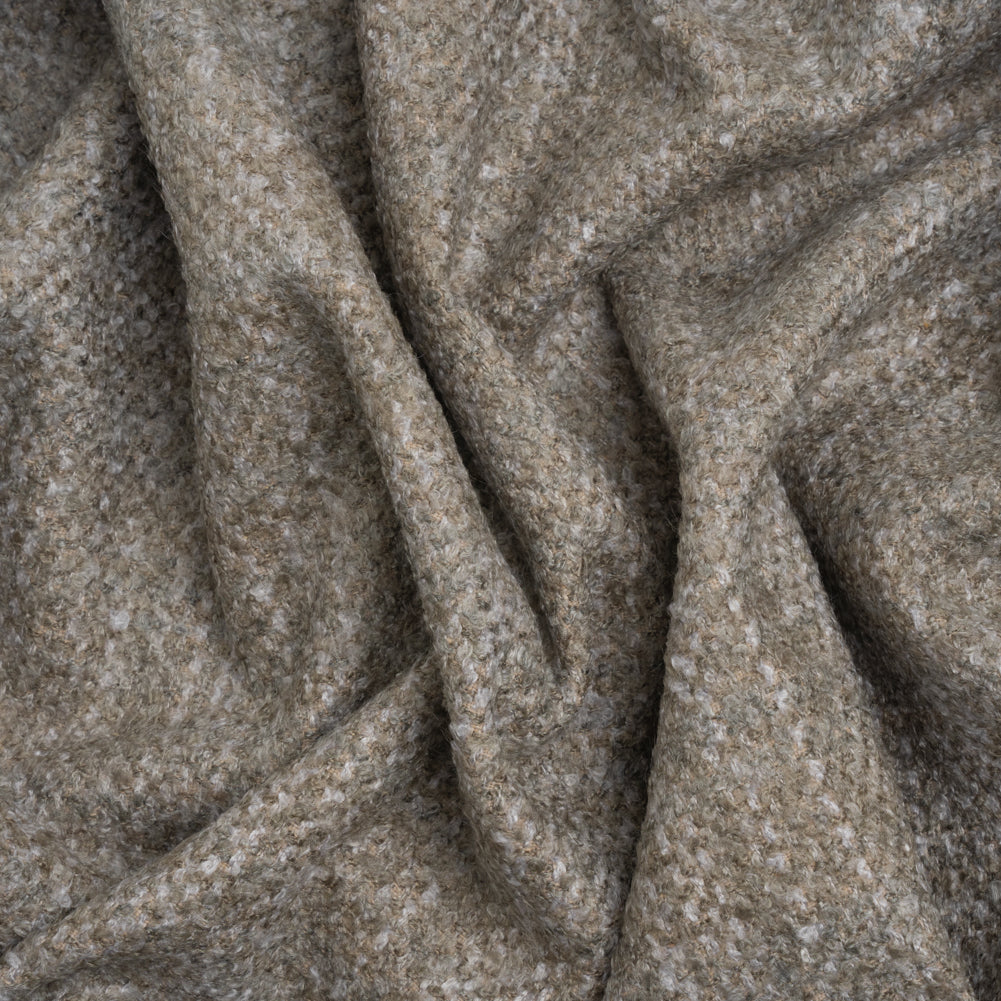 Tweed Upholstery Boucle with Latex Backing - Nickel - Algrove Collection Tweed Upholstery Boucle with Latex Backing - Nickel - Algrove Collection
