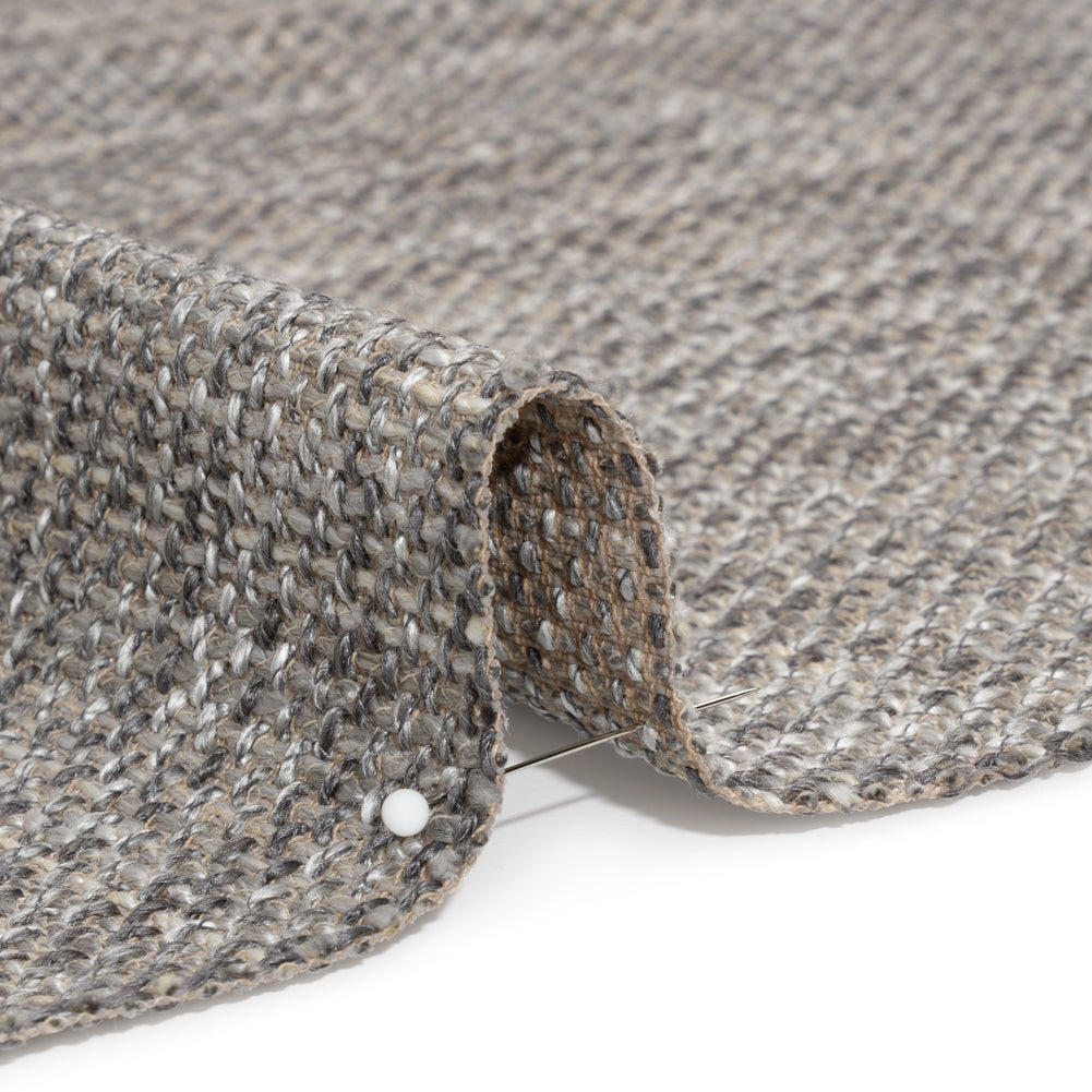 Vernon Silver Upholstery Tweed Detail Vernon Silver Upholstery Tweed Detail