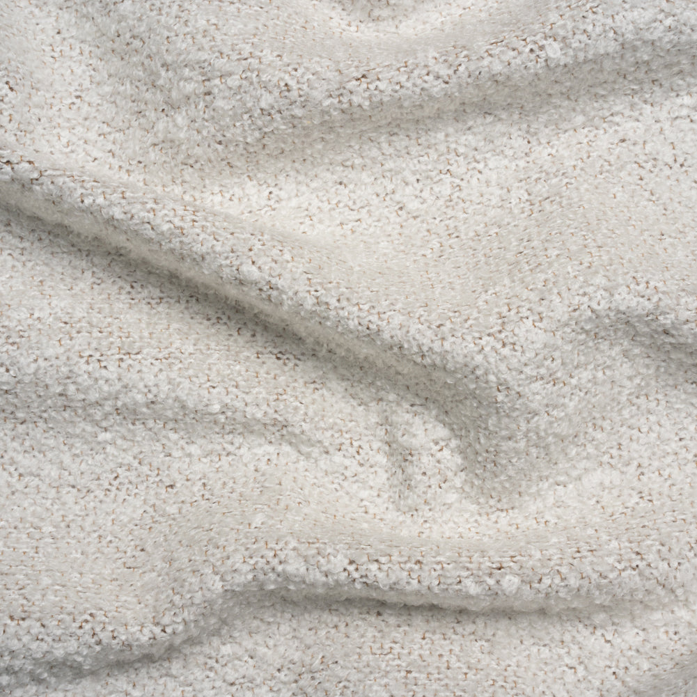 Plush Upholstery Boucle - Snow Striated - Avenir Collection Plush Upholstery Boucle - Snow Striated - Avenir Collection