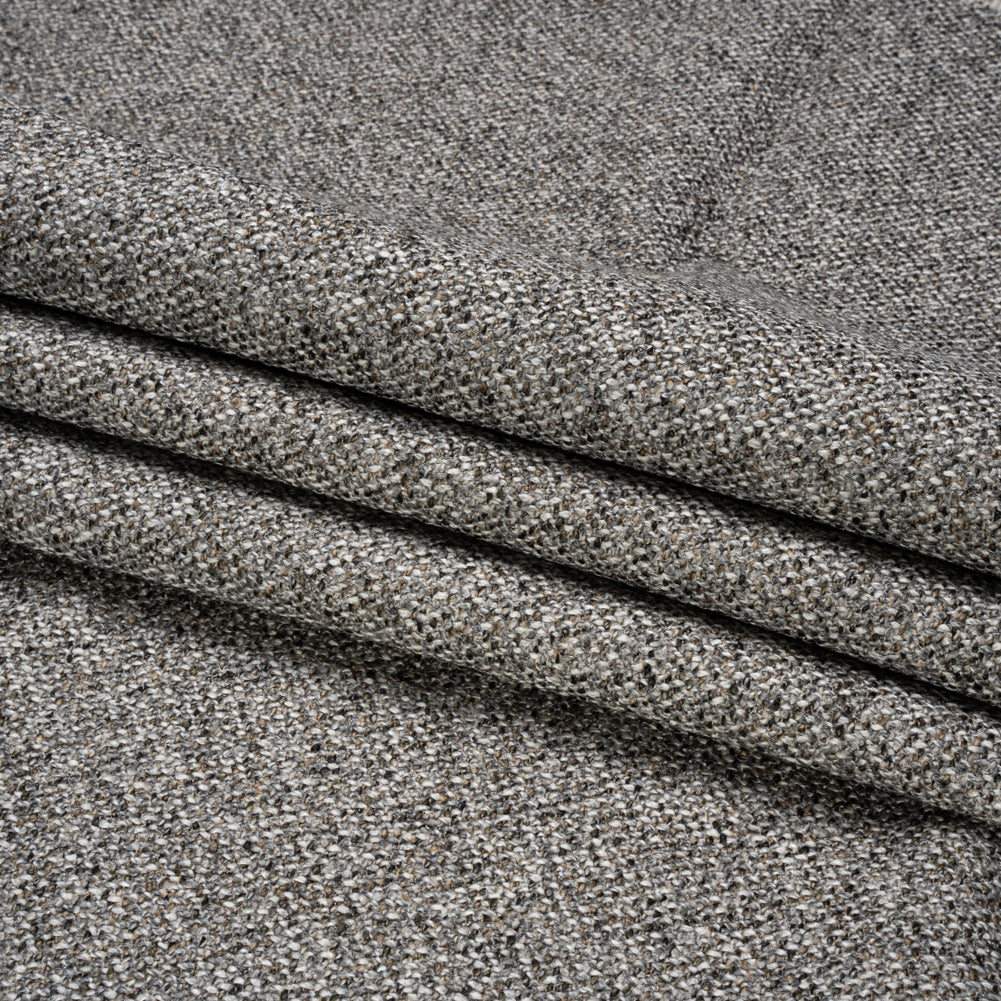 Upholstery Tweed with Latex Backing - Frost Gray - Wyverstone Collection Folded Upholstery Tweed with Latex Backing - Frost Gray - Wyverstone Collection Folded