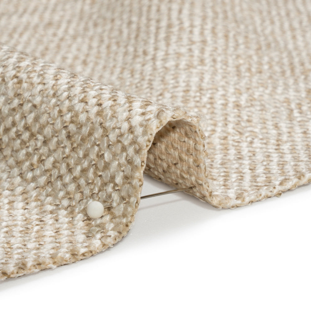 Upholstery Tweed with Latex Backing - Ivory - Wyverstone Collection Detail Upholstery Tweed with Latex Backing - Ivory - Wyverstone Collection Detail