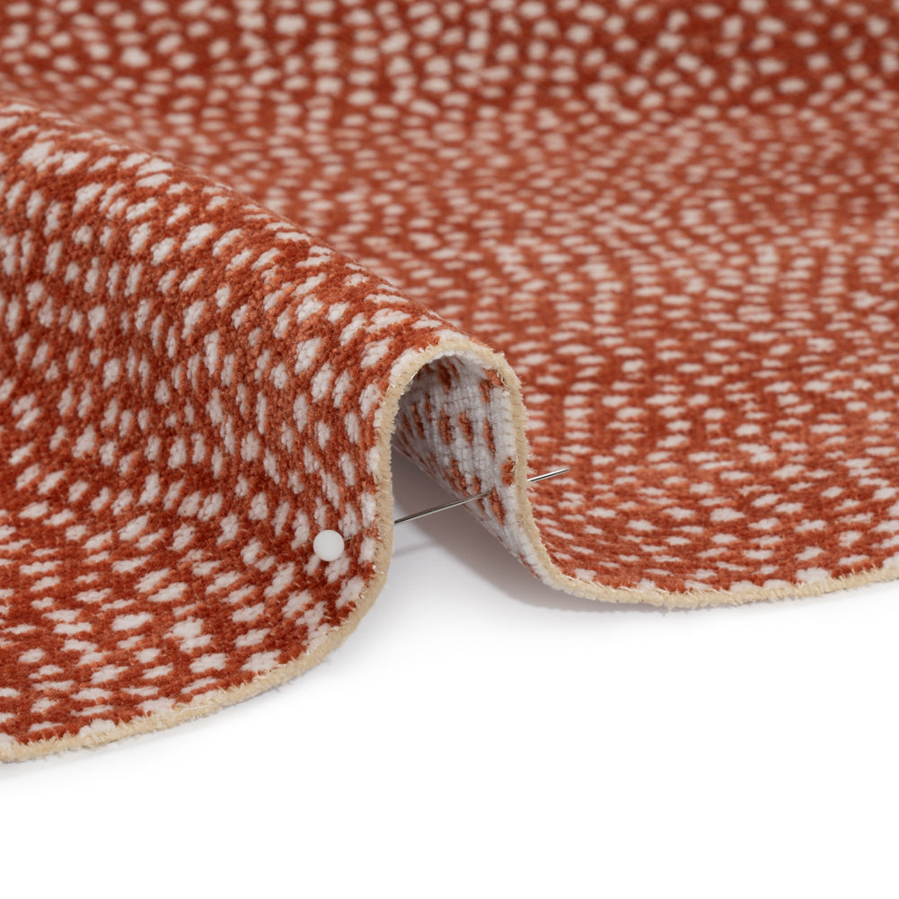 Upholstery Chenille - Blaze Spotted - Remus Collection Detail Upholstery Chenille - Blaze Spotted - Remus Collection Detail