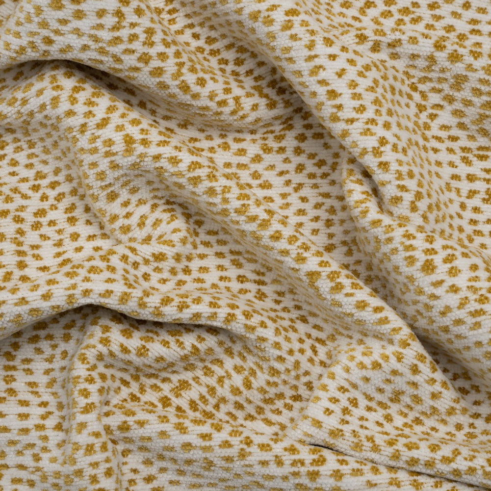 Upholstery Chenille - Citrus Spotted - Remus Collection Upholstery Chenille - Citrus Spotted - Remus Collection