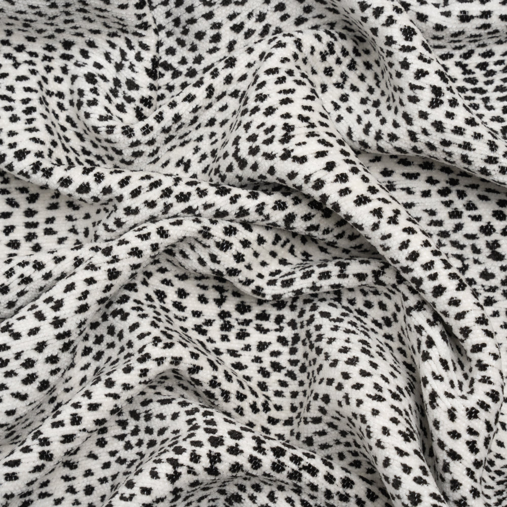 Upholstery Chenille - Domino Spotted - Remus Collection Upholstery Chenille - Domino Spotted - Remus Collection