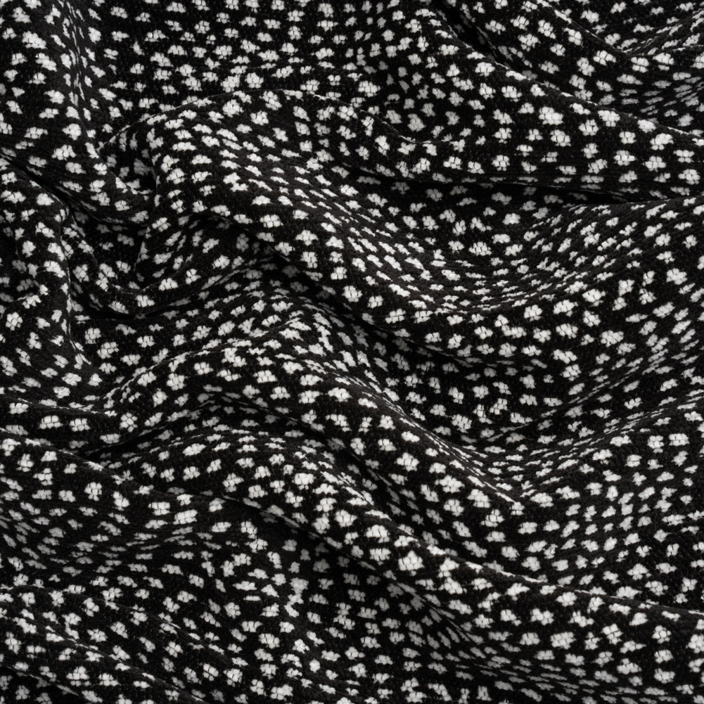 Upholstery Chenille - Ebony Spotted - Remus Collection Upholstery Chenille - Ebony Spotted - Remus Collection