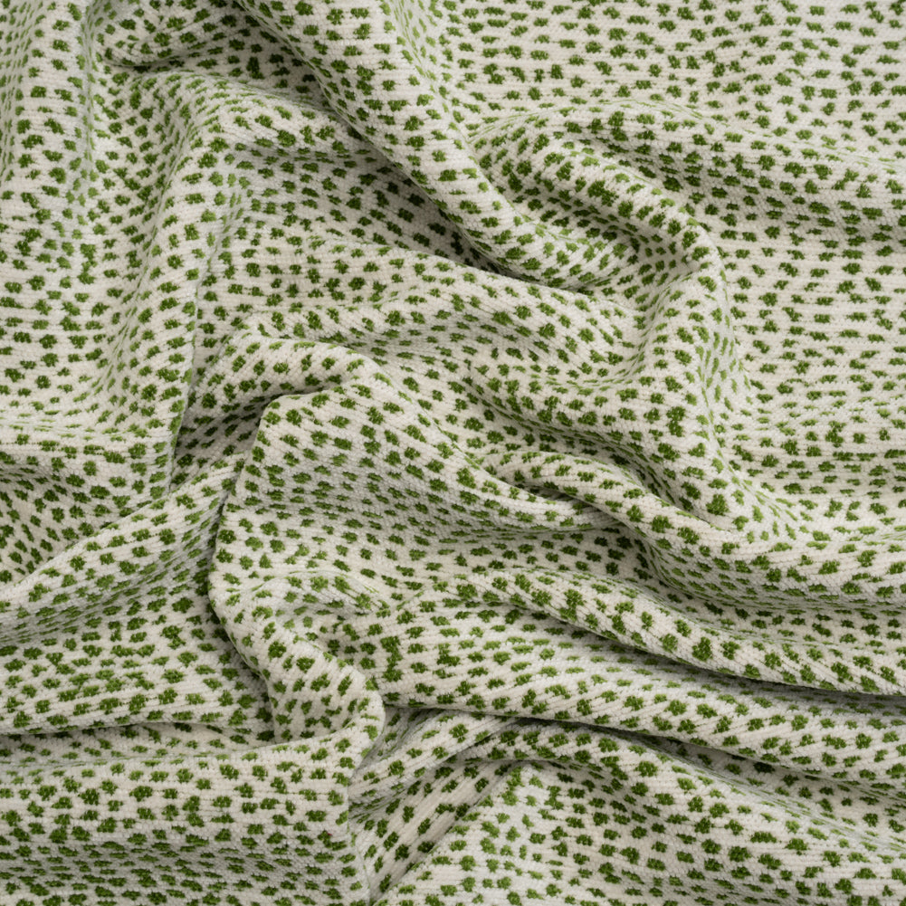 Upholstery Chenille - Grass Spotted - Remus Collection Upholstery Chenille - Grass Spotted - Remus Collection