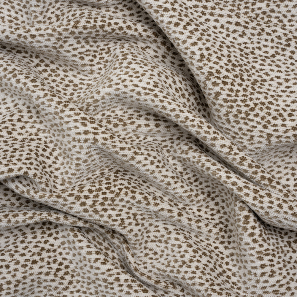 Upholstery Chenille - Otter Spotted - Remus Collection Upholstery Chenille - Otter Spotted - Remus Collection