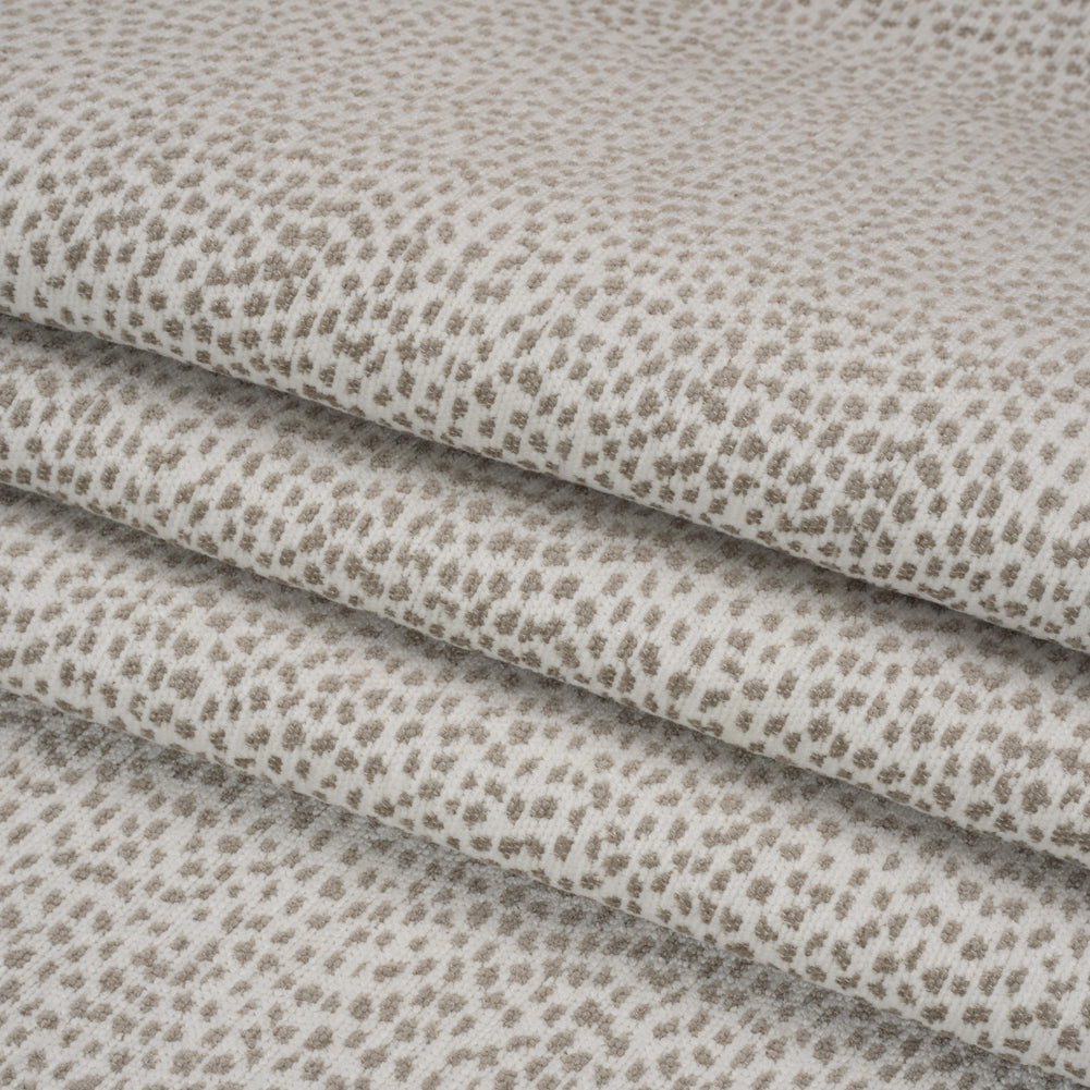 Upholstery Chenille - Sterling Spotted - Remus Collection Folded Upholstery Chenille - Sterling Spotted - Remus Collection Folded