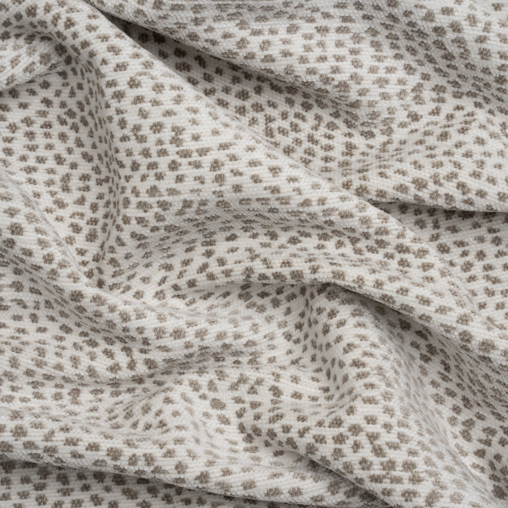 Upholstery Chenille - Sterling Spotted - Remus Collection Upholstery Chenille - Sterling Spotted - Remus Collection
