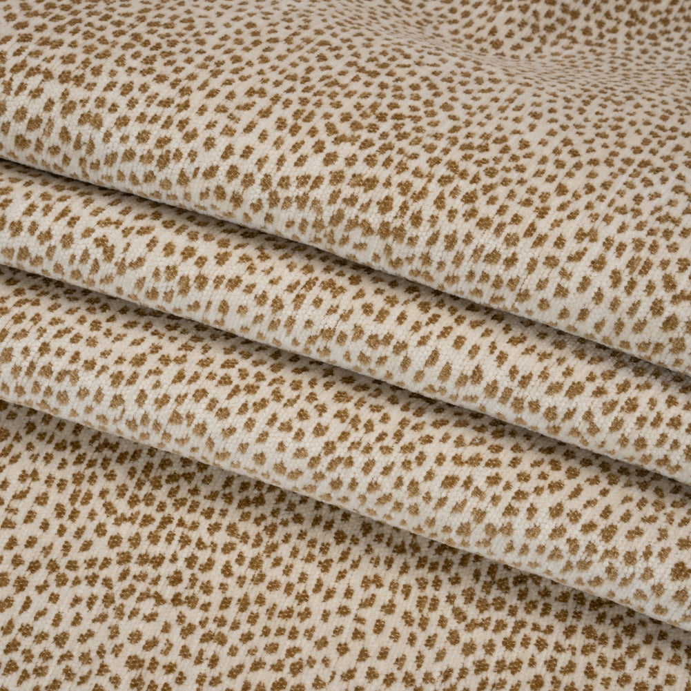 Upholstery Chenille - Tusk Spotted - Remus Collection Folded Upholstery Chenille - Tusk Spotted - Remus Collection Folded