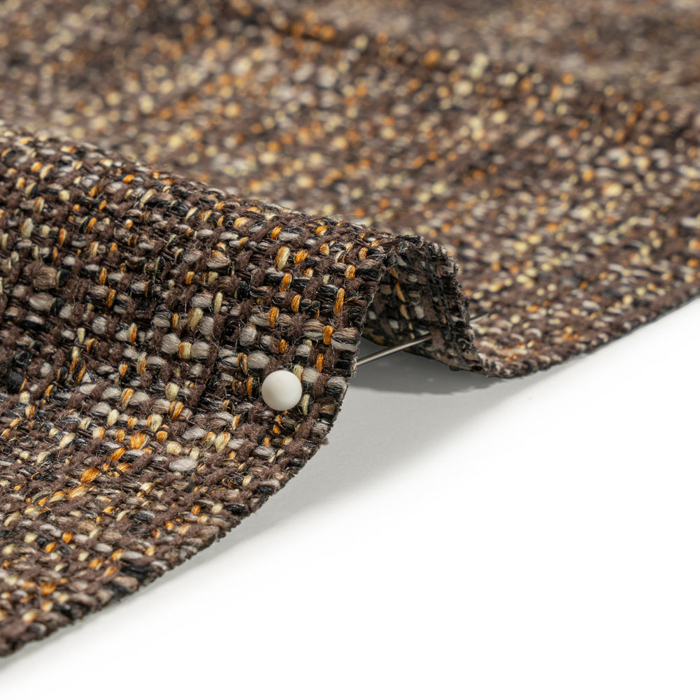 Tweed Upholstery Woven with Latex Backing - Espresso - Heath Collection Detail Tweed Upholstery Woven with Latex Backing - Espresso - Heath Collection Detail