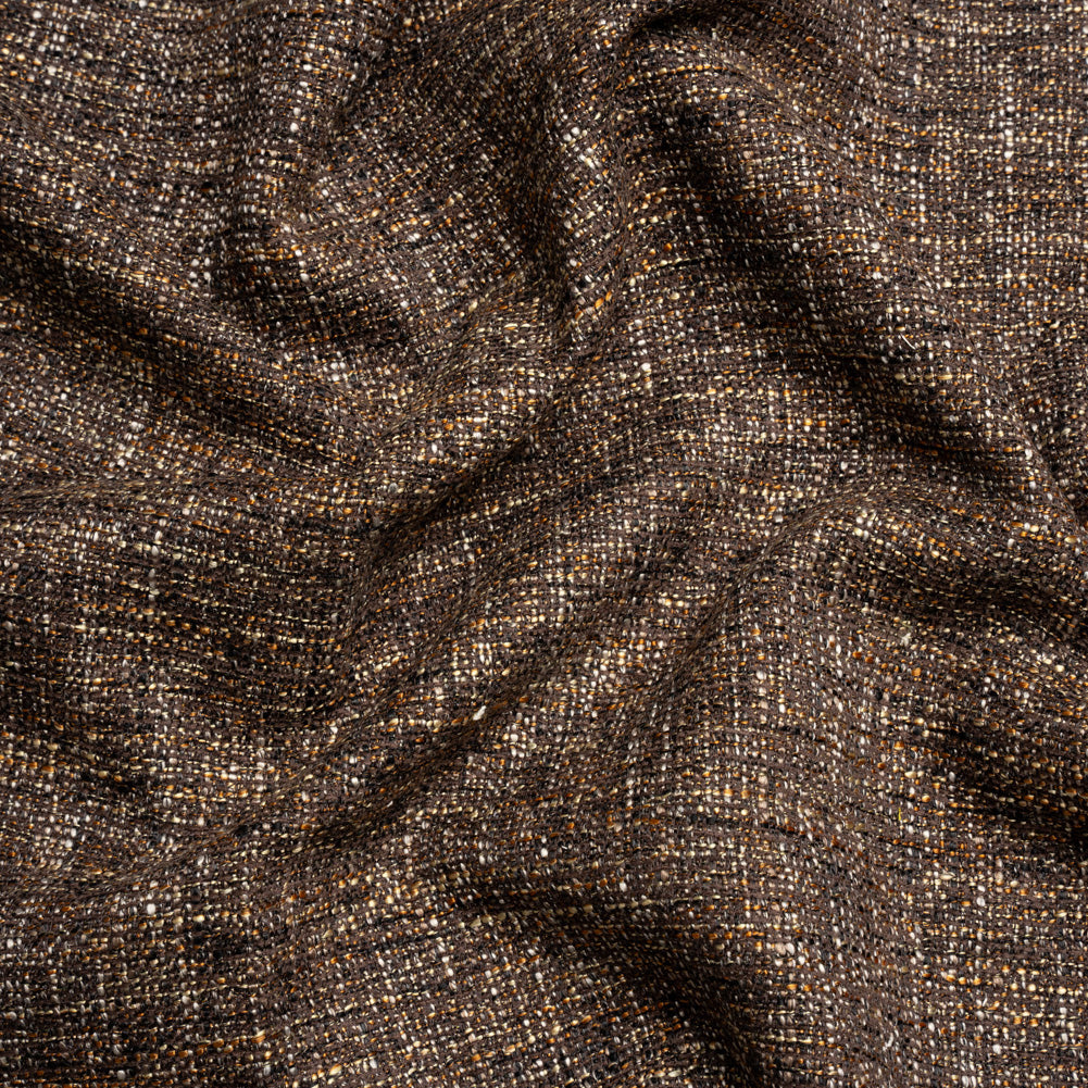 Tweed Upholstery Woven with Latex Backing - Espresso - Heath Collection Tweed Upholstery Woven with Latex Backing - Espresso - Heath Collection