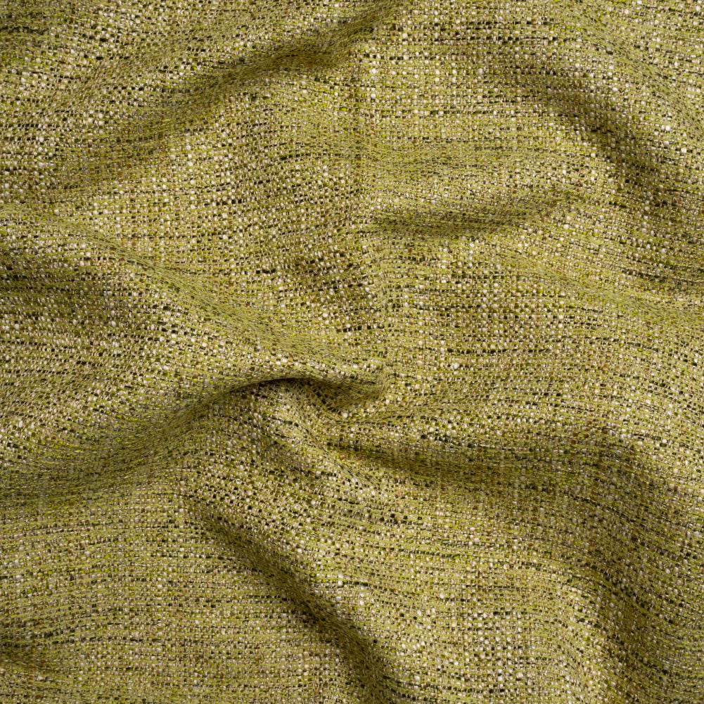 Tweed Upholstery Woven with Latex Backing - Lime - Heath Collection Tweed Upholstery Woven with Latex Backing - Lime - Heath Collection