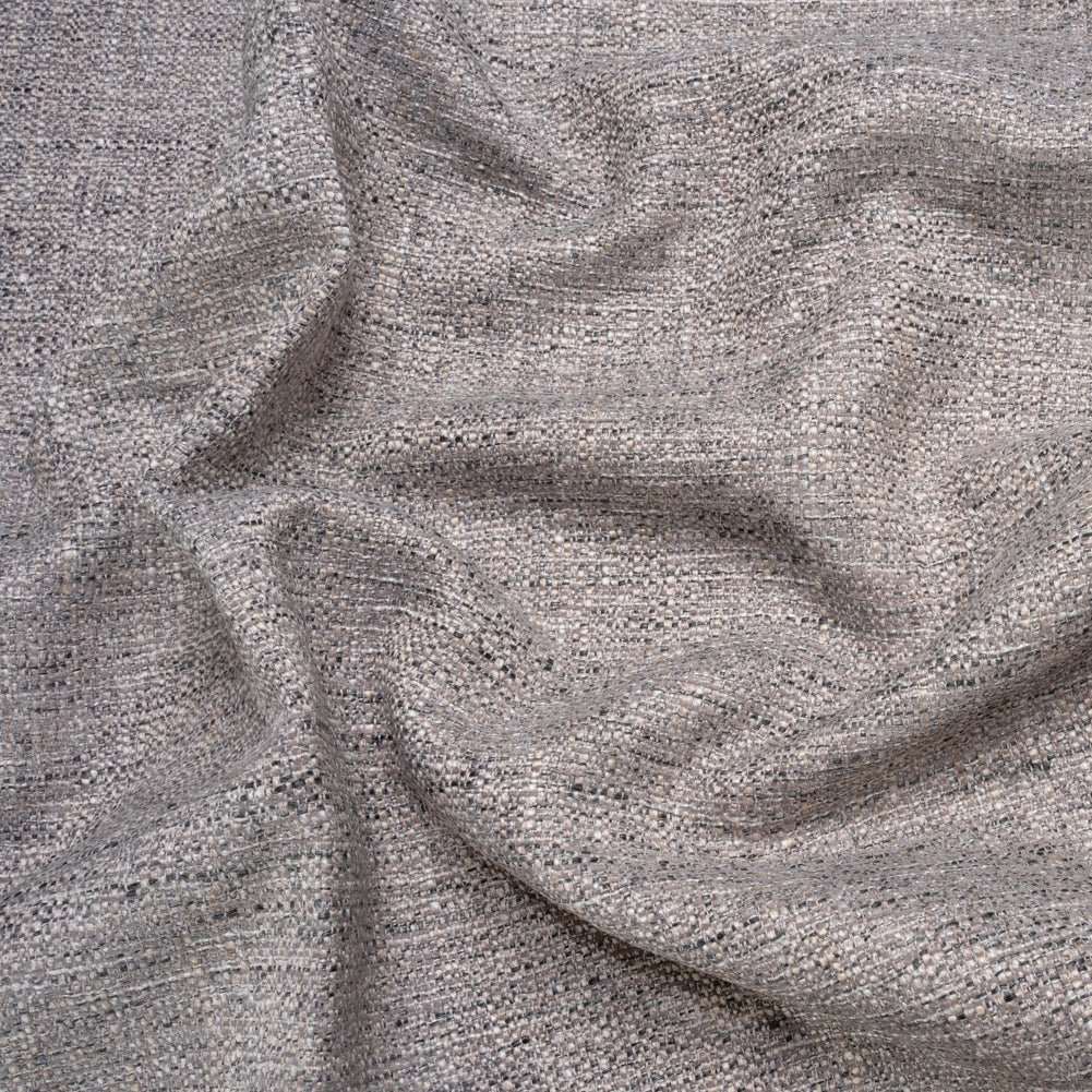 Tweed Upholstery Woven with Latex Backing - Silver - Heath Collection Tweed Upholstery Woven with Latex Backing - Silver - Heath Collection