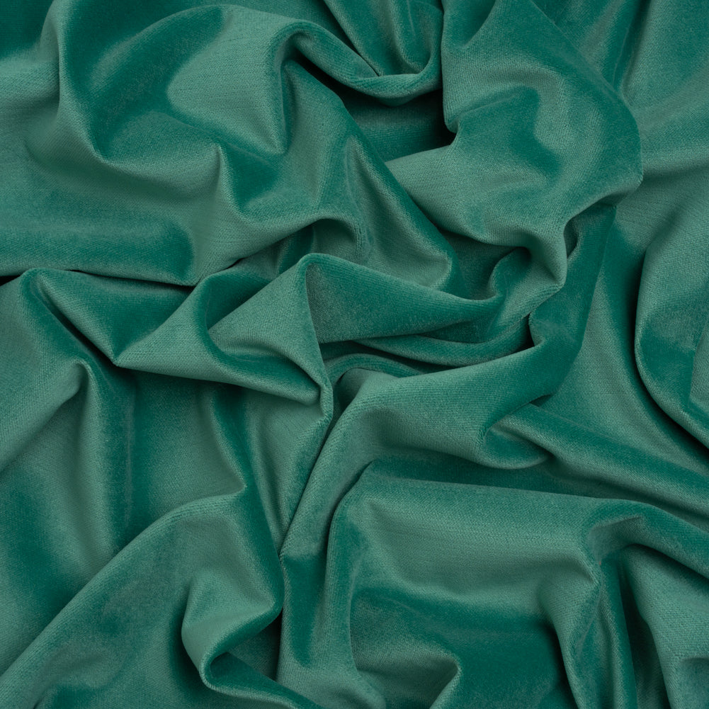 Low Pile Upholstery Velvet - Aqua - Somerset Collection Low Pile Upholstery Velvet - Aqua - Somerset Collection