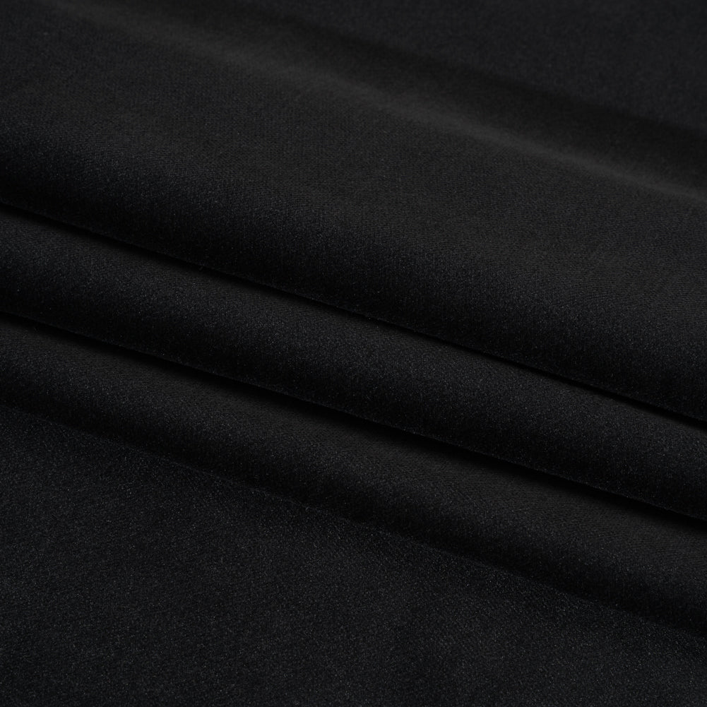Low Pile Upholstery Velvet - Ebony - Somerset Collection Folded Low Pile Upholstery Velvet - Ebony - Somerset Collection Folded
