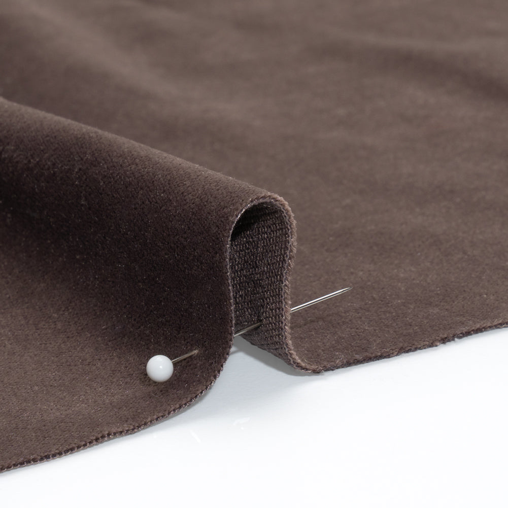 Low Pile Upholstery Velvet - Mocha - Somerset Collection Detail Low Pile Upholstery Velvet - Mocha - Somerset Collection Detail