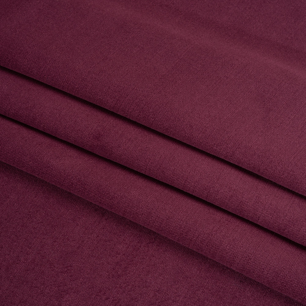 Low Pile Upholstery Velvet - Plum - Somerset Collection Folded Low Pile Upholstery Velvet - Plum - Somerset Collection Folded