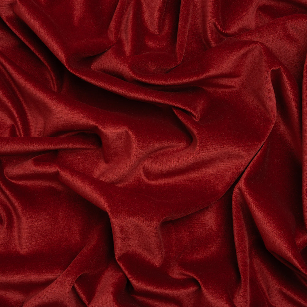 Low Pile Upholstery Velvet - Ruby - Somerset Collection Low Pile Upholstery Velvet - Ruby - Somerset Collection