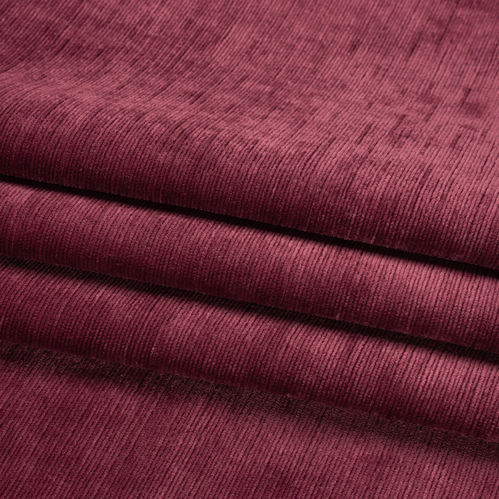 Plush Upholstery Corduroy - Berry - Emerson Collection Folded Plush Upholstery Corduroy - Berry - Emerson Collection Folded