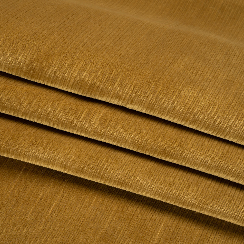 Plush Upholstery Corduroy - Gold - Emerson Collection Folded Plush Upholstery Corduroy - Gold - Emerson Collection Folded
