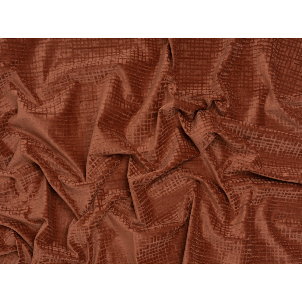Polyester Upholstery Chenille - Dusty Rose Grid Texture - Carolina Collection Polyester Upholstery Chenille - Dusty Rose Grid Texture - Carolina Collection