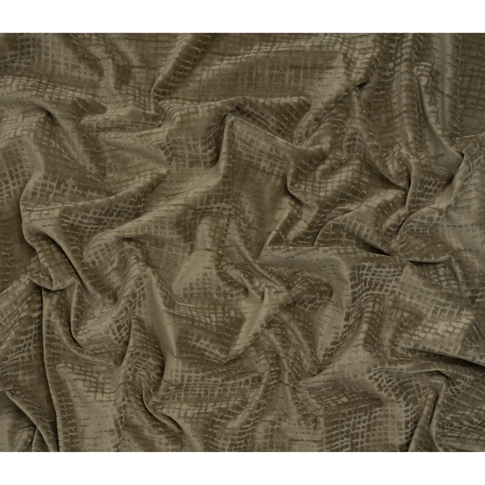 Polyester Upholstery Chenille - Pewter Grid Texture - Carolina Collection Polyester Upholstery Chenille - Pewter Grid Texture - Carolina Collection