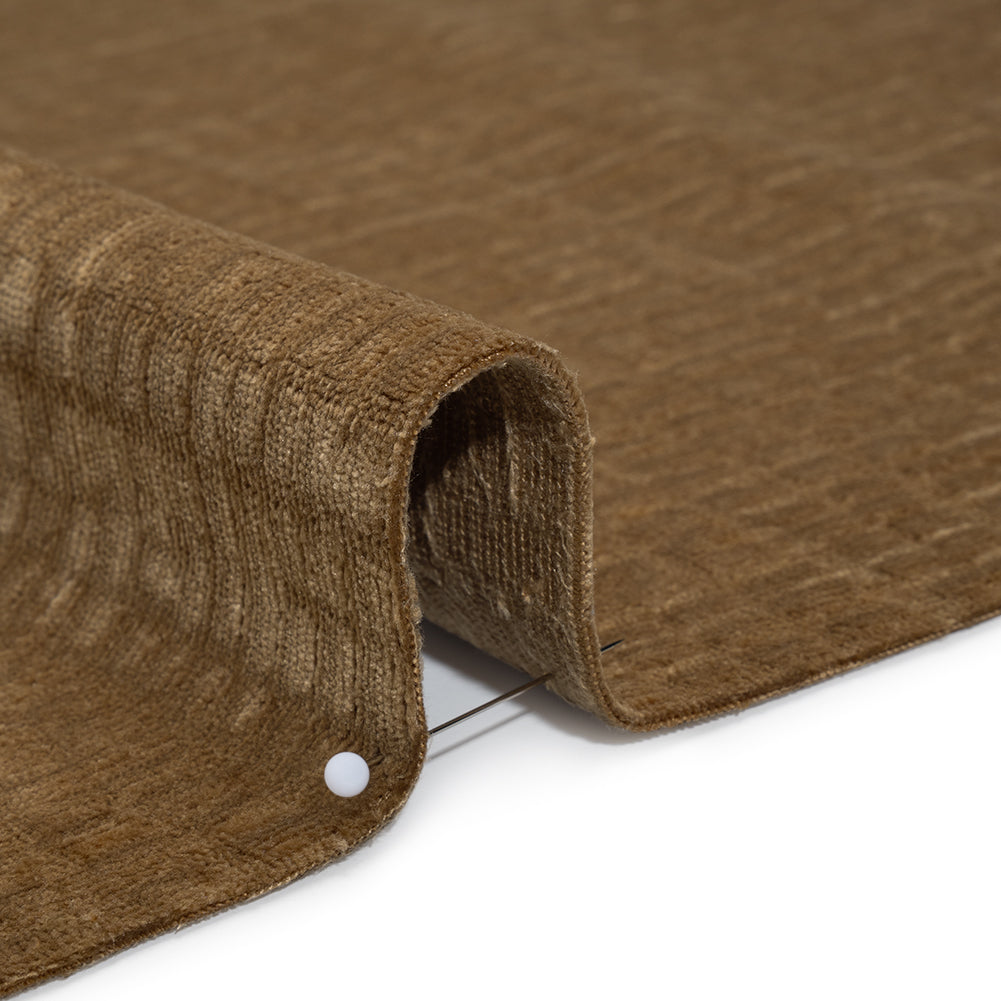 Polyester Upholstery Chenille - Toffee Grid Texture - Carolina Collection Polyester Upholstery Chenille - Toffee Grid Texture - Carolina Collection