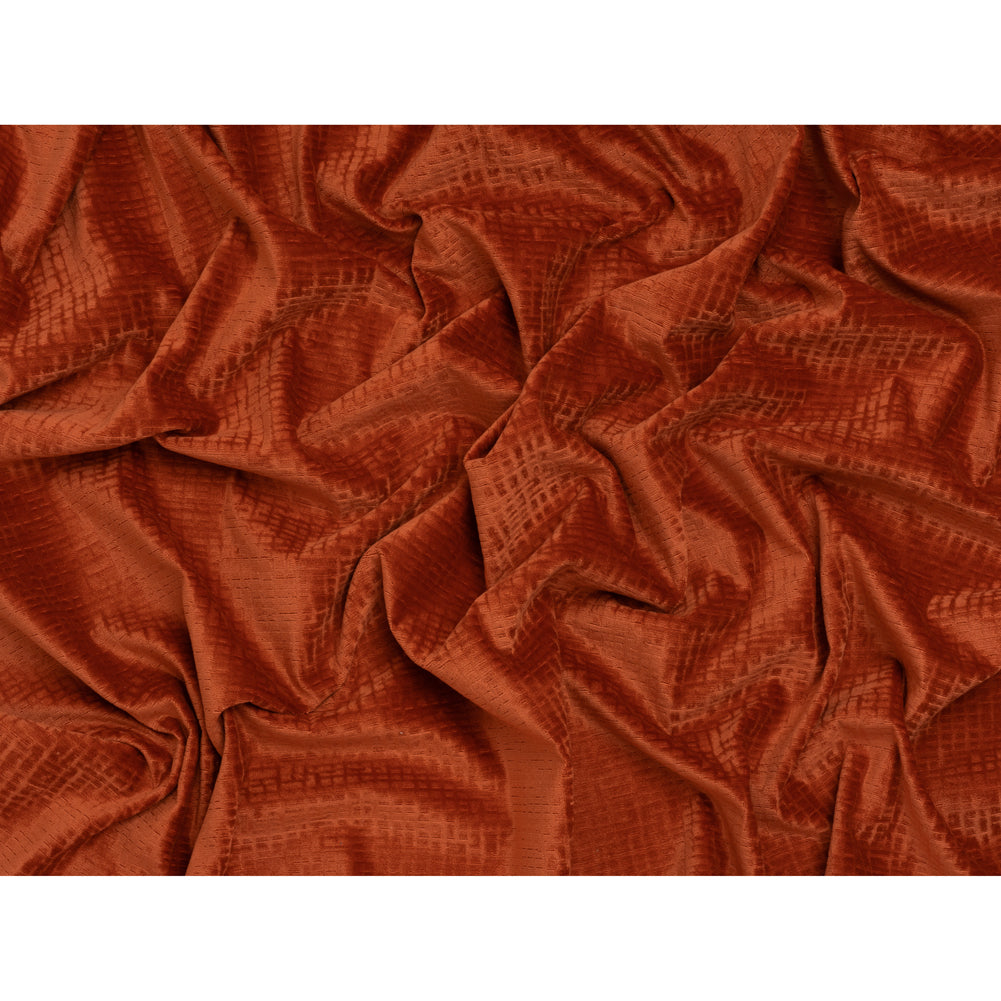 Polyester Upholstery Chenille - Winter Coral Grid Texture - Carolina Collection Polyester Upholstery Chenille - Winter Coral Grid Texture - Carolina Collection