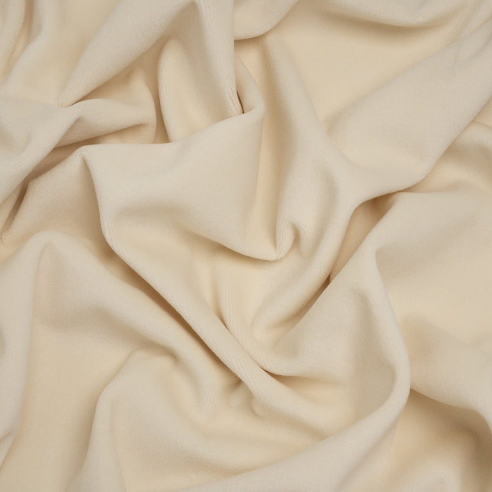 Wool and Cotton Upholstery Velveteen - Snow - Dakota Collection Wool and Cotton Upholstery Velveteen - Snow - Dakota Collection