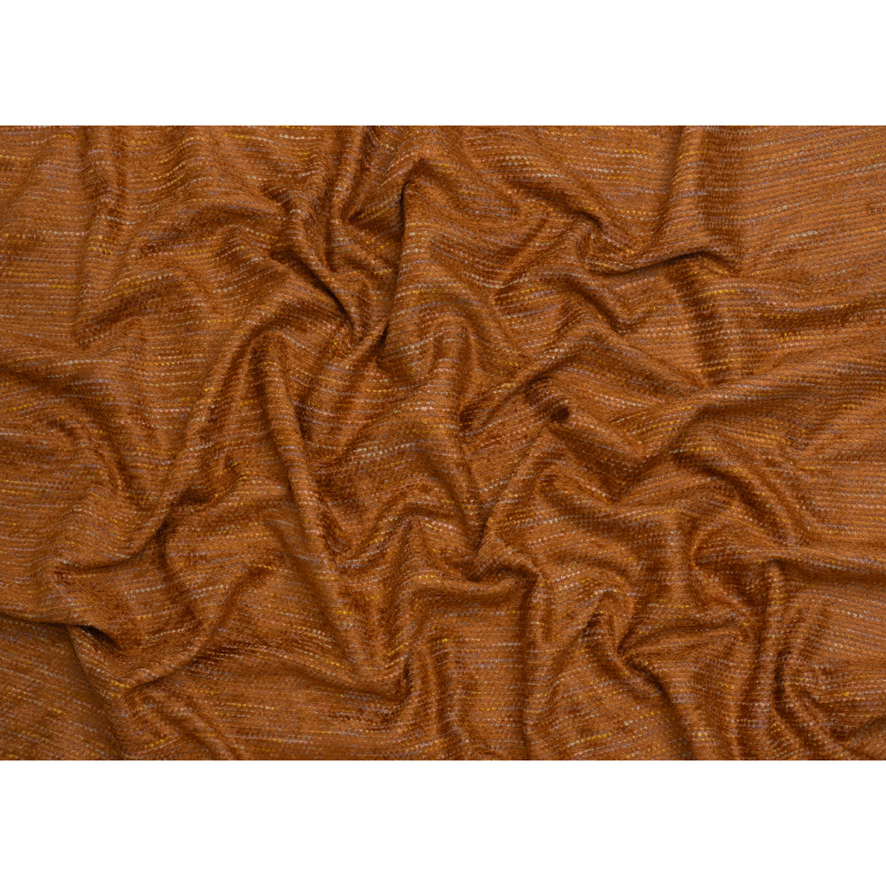 Recycled Olefin and Acrylic Upholstery Boucle and Chenille Tweed - Clay Stripes - Virginia Collection Full Recycled Olefin and Acrylic Upholstery Boucle and Chenille Tweed - Clay Stripes - Virginia Collection Full