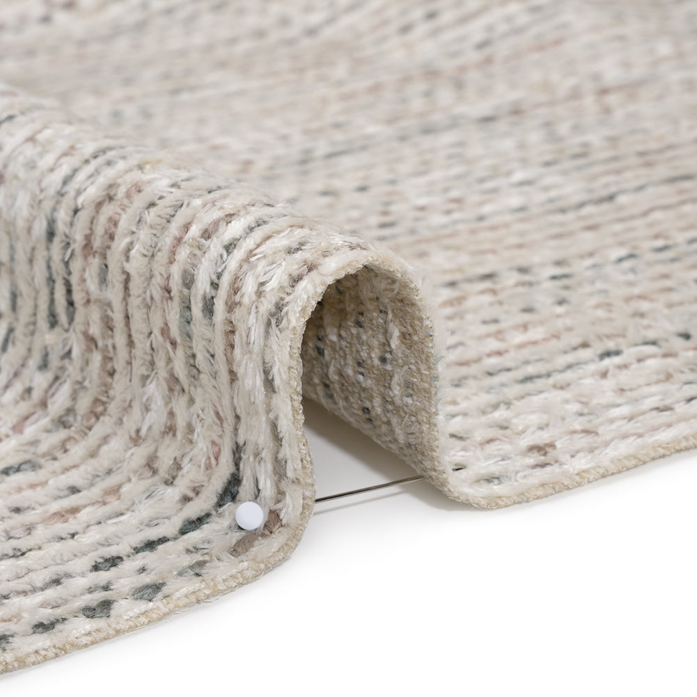 Recycled Olefin and Acrylic Upholstery Boucle and Chenille Tweed - Glacier Stripes - Virginia Collection Detail Recycled Olefin and Acrylic Upholstery Boucle and Chenille Tweed - Glacier Stripes - Virginia Collection Detail