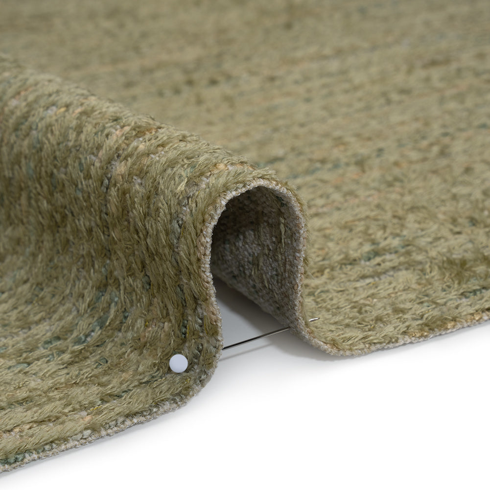 Recycled Olefin and Acrylic Upholstery Boucle and Chenille Tweed - Herb Stripes - Virginia Collection Detail Recycled Olefin and Acrylic Upholstery Boucle and Chenille Tweed - Herb Stripes - Virginia Collection Detail