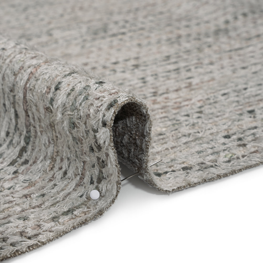 Recycled Olefin and Acrylic Upholstery Boucle and Chenille Tweed - Marble Stripes - Virginia Collection Detail Recycled Olefin and Acrylic Upholstery Boucle and Chenille Tweed - Marble Stripes - Virginia Collection Detail
