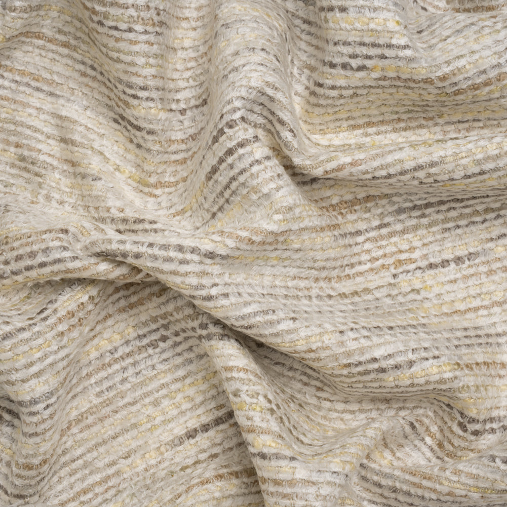 Recycled Olefin and Acrylic Upholstery Boucle and Chenille Tweed - Mist Stripes - Virginia Collection Recycled Olefin and Acrylic Upholstery Boucle and Chenille Tweed - Mist Stripes - Virginia Collection