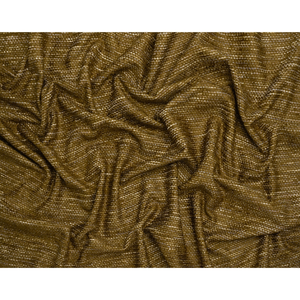 Recycled Olefin and Acrylic Upholstery Boucle and Chenille Tweed - Moss Stripes - Virginia Collection Full Recycled Olefin and Acrylic Upholstery Boucle and Chenille Tweed - Moss Stripes - Virginia Collection Full