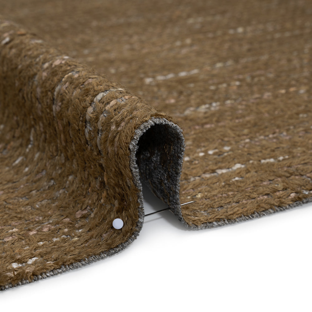 Recycled Olefin and Acrylic Upholstery Boucle and Chenille Tweed - Pebble Stripes - Virginia Collection Detail Recycled Olefin and Acrylic Upholstery Boucle and Chenille Tweed - Pebble Stripes - Virginia Collection Detail
