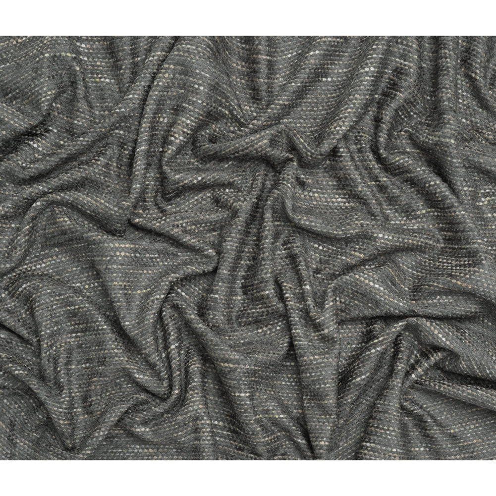 Recycled Olefin and Acrylic Upholstery Boucle and Chenille Tweed - Storm Stripes - Virginia Collection Full Recycled Olefin and Acrylic Upholstery Boucle and Chenille Tweed - Storm Stripes - Virginia Collection Full