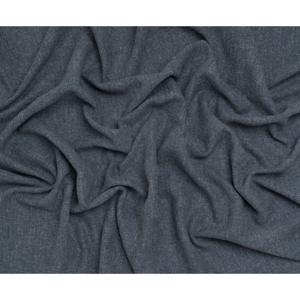 Polyester and Linen Textured Upholstery Woven - Indigo - Georgia Collection Full Polyester and Linen Textured Upholstery Woven - Indigo - Georgia Collection Full