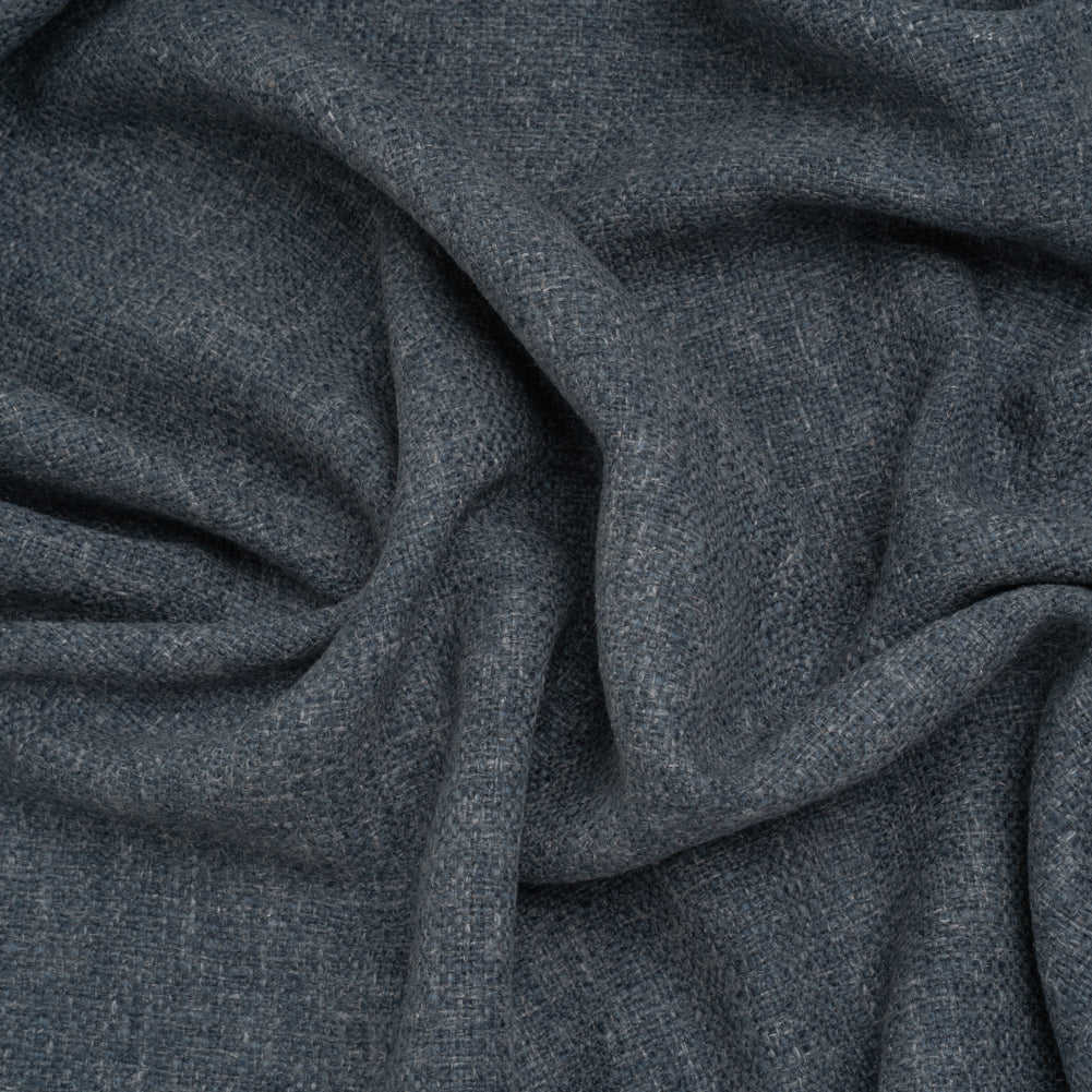 Polyester and Linen Textured Upholstery Woven - Indigo - Georgia Collection Polyester and Linen Textured Upholstery Woven - Indigo - Georgia Collection