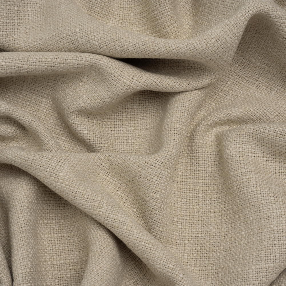 Polyester and Linen Textured Upholstery Woven - Linen - Georgia Collection Polyester and Linen Textured Upholstery Woven - Linen - Georgia Collection