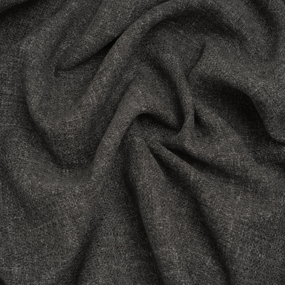Polyester and Linen Textured Upholstery Woven - Smoke - Georgia Collection Polyester and Linen Textured Upholstery Woven - Smoke - Georgia Collection
