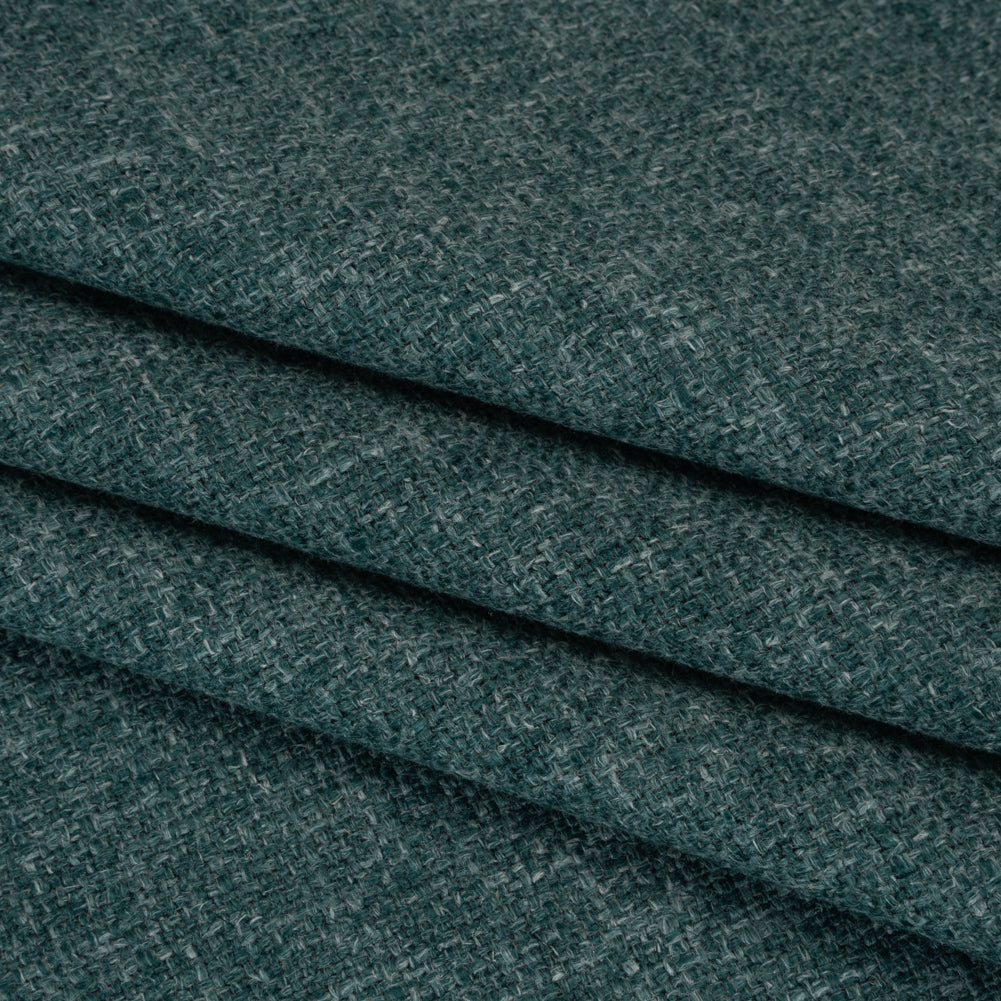 Polyester and Linen Textured Upholstery Woven - Spruce - Georgia Collection Polyester and Linen Textured Upholstery Woven - Spruce - Georgia Collection