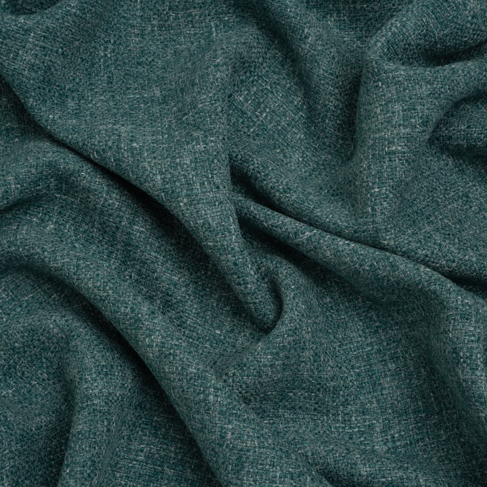 Polyester and Linen Textured Upholstery Woven - Spruce - Georgia Collection Polyester and Linen Textured Upholstery Woven - Spruce - Georgia Collection
