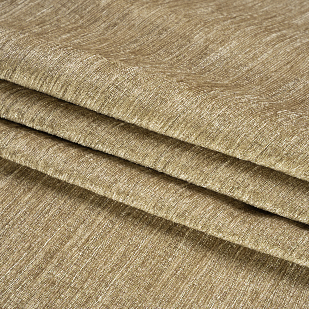 Luxe Home Decor Chenille 110" - Almond Striated - Mayberry Collection Folded Luxe Home Decor Chenille 110" - Almond Striated - Mayberry Collection Folded